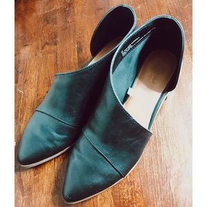 Black Faux Leather Cut Out Bootie